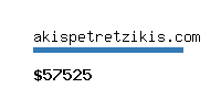 akispetretzikis.com Website value calculator