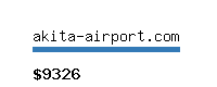 akita-airport.com Website value calculator