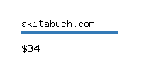 akitabuch.com Website value calculator