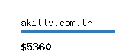 akittv.com.tr Website value calculator