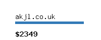 akjl.co.uk Website value calculator