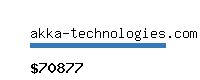 akka-technologies.com Website value calculator