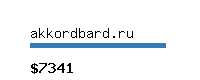 akkordbard.ru Website value calculator