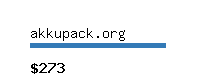 akkupack.org Website value calculator