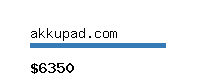 akkupad.com Website value calculator