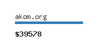 akom.org Website value calculator