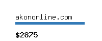 akononline.com Website value calculator