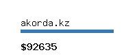 akorda.kz Website value calculator