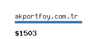 akportfoy.com.tr Website value calculator