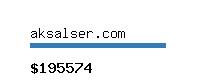 aksalser.com Website value calculator