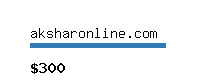 aksharonline.com Website value calculator