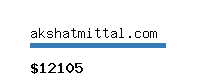 akshatmittal.com Website value calculator