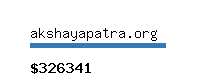 akshayapatra.org Website value calculator