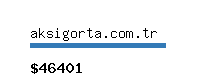 aksigorta.com.tr Website value calculator