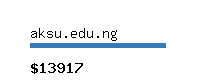 aksu.edu.ng Website value calculator