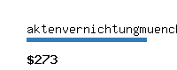 aktenvernichtungmuenchen.com Website value calculator