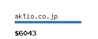 aktio.co.jp Website value calculator