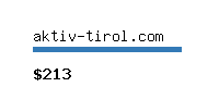 aktiv-tirol.com Website value calculator