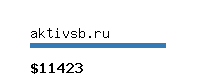 aktivsb.ru Website value calculator