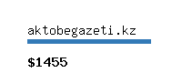 aktobegazeti.kz Website value calculator