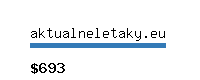 aktualneletaky.eu Website value calculator