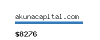 akunacapital.com Website value calculator