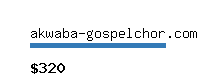 akwaba-gospelchor.com Website value calculator