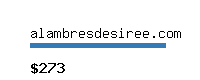 alambresdesiree.com Website value calculator