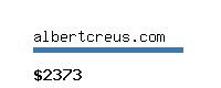 albertcreus.com Website value calculator