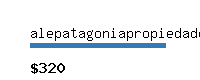 alepatagoniapropiedades.com Website value calculator