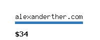 alexanderther.com Website value calculator