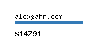 alexgahr.com Website value calculator