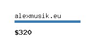 alexmusik.eu Website value calculator