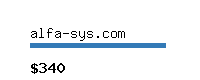 alfa-sys.com Website value calculator