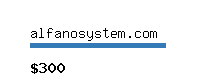 alfanosystem.com Website value calculator