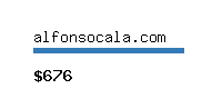 alfonsocala.com Website value calculator