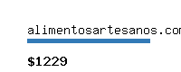 alimentosartesanos.com Website value calculator