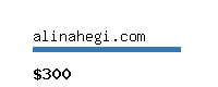 alinahegi.com Website value calculator