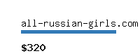 all-russian-girls.com Website value calculator
