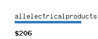 allelectricalproducts.com Website value calculator