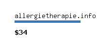 allergietherapie.info Website value calculator