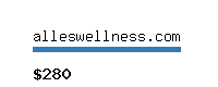 alleswellness.com Website value calculator