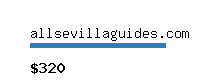 allsevillaguides.com Website value calculator