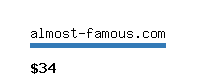 almost-famous.com Website value calculator