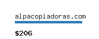 alpacopiadoras.com Website value calculator