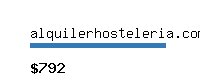 alquilerhosteleria.com Website value calculator