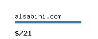 alsabini.com Website value calculator