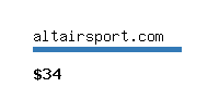 altairsport.com Website value calculator