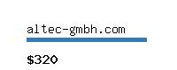altec-gmbh.com Website value calculator