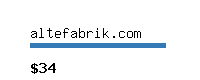 altefabrik.com Website value calculator